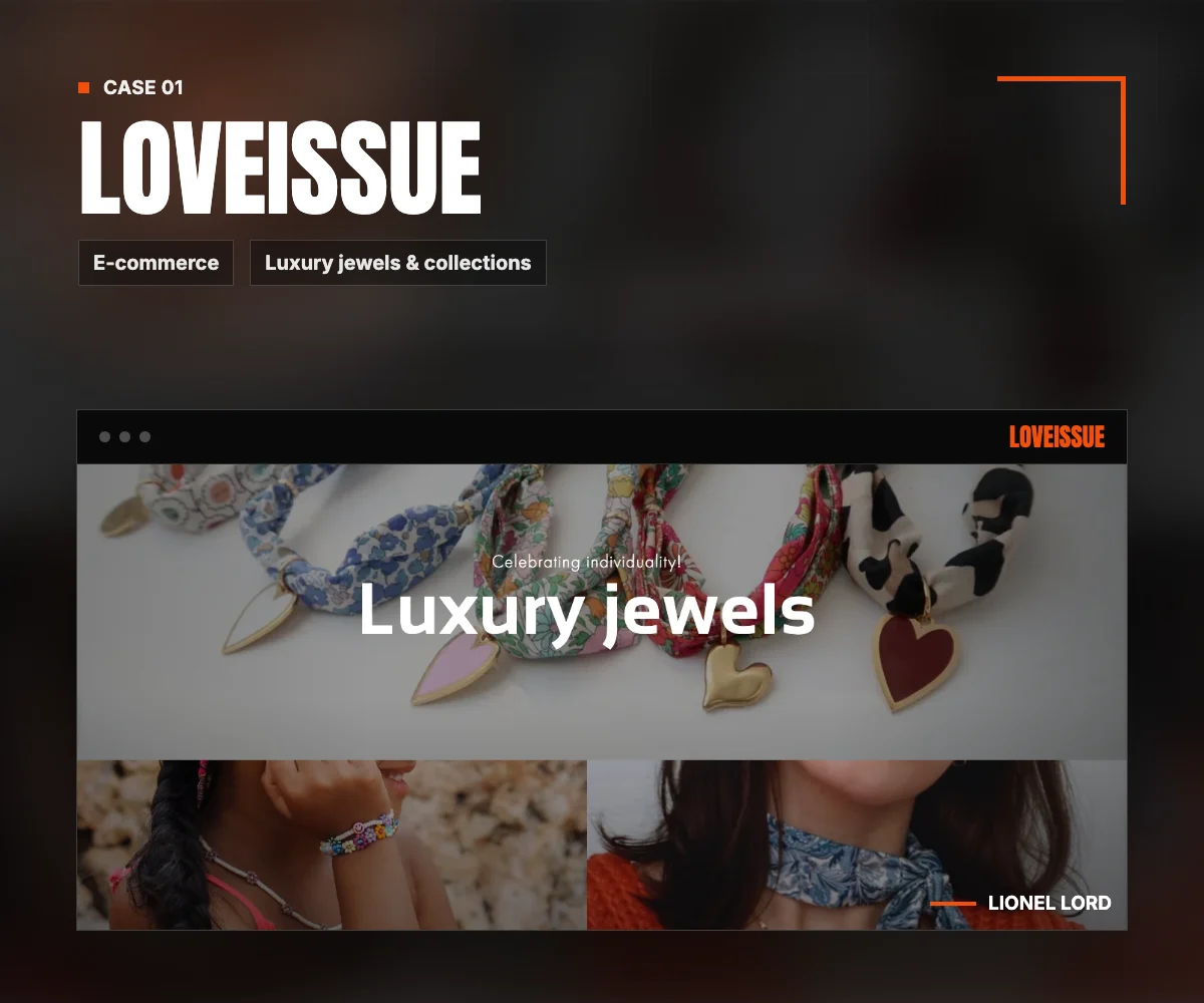 Portfolio thumbnail voor de LOVEissue webshop